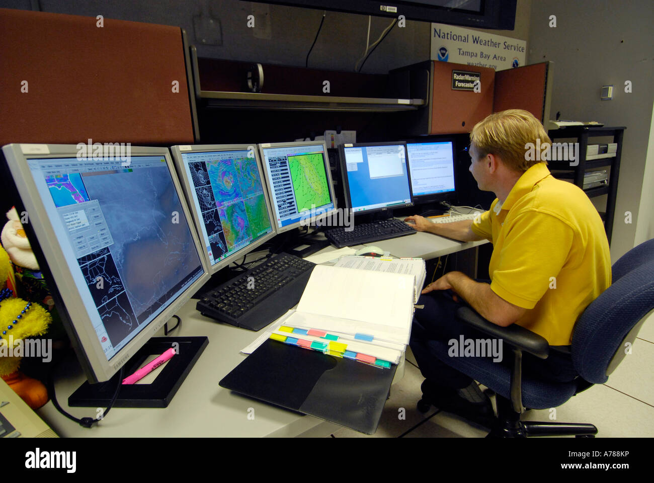 Doppler Radar Station Ruskin Florida Stock Photo