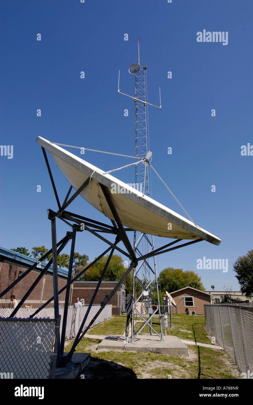 Doppler Radar Station Ruskin Florida Stock Photo Alamy