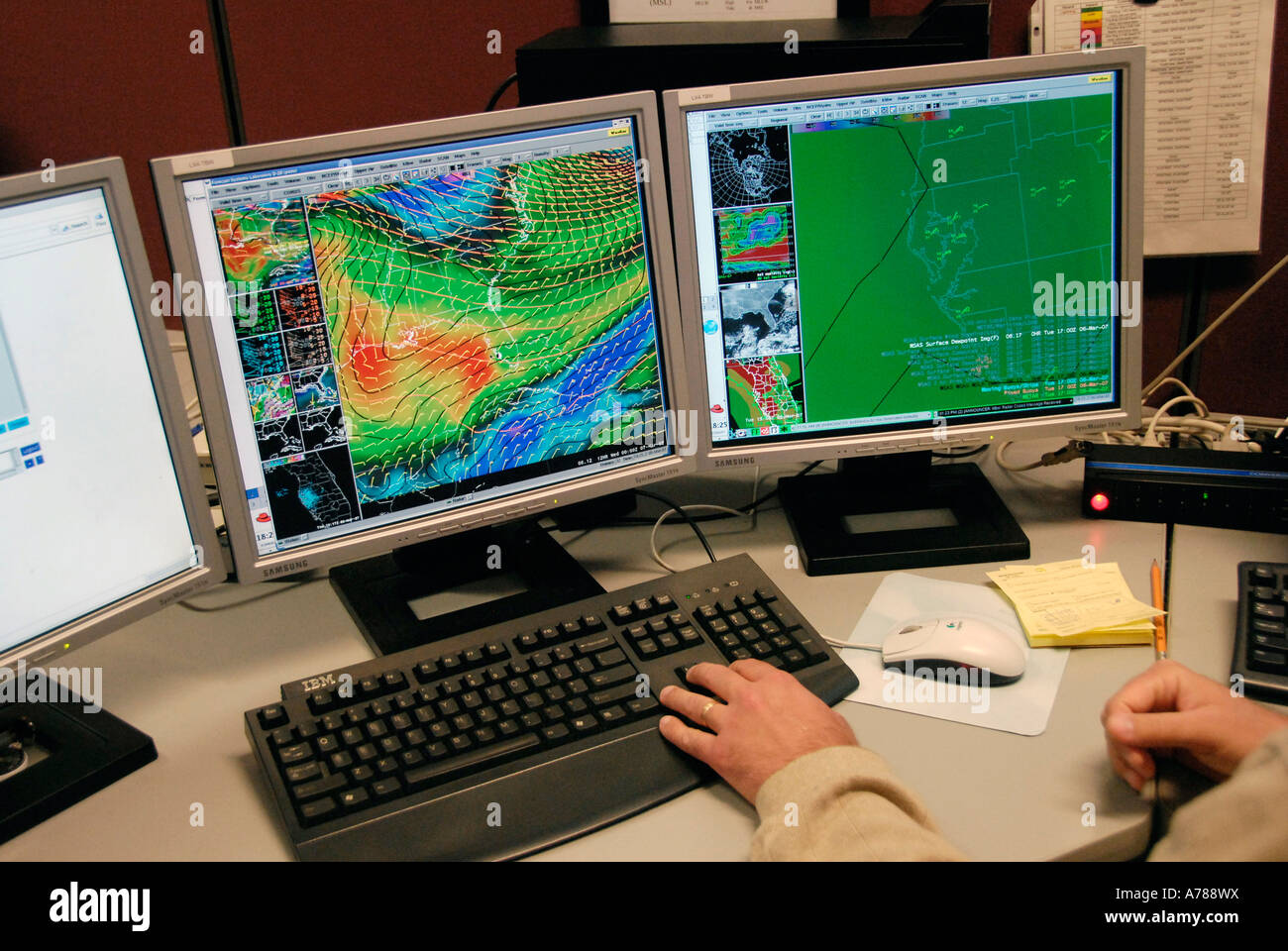 Doppler Radar Station Ruskin Florida Stock Photo