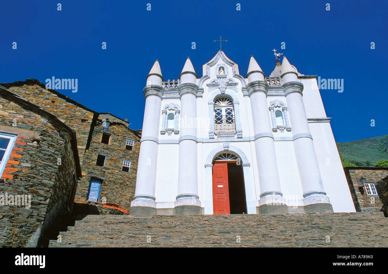 Church Igreja Matriz at the center of the historical village Piodao Serra de Acor Portugal Stock Photo
