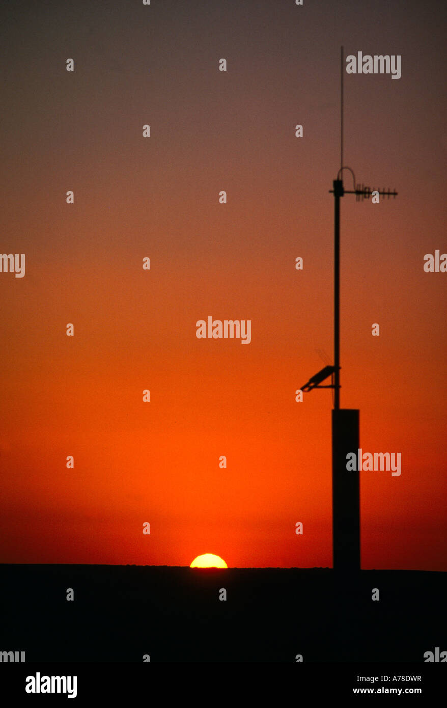 Damman Saudi Arabia Solar Powered Phone Stock Photo