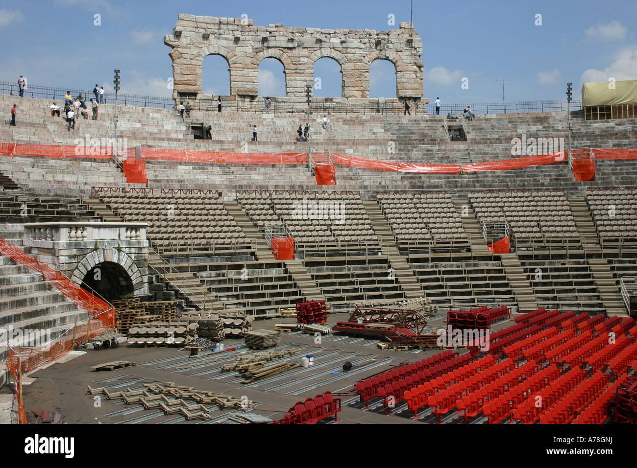 Amphitheater in Verona Italy Stock Photo