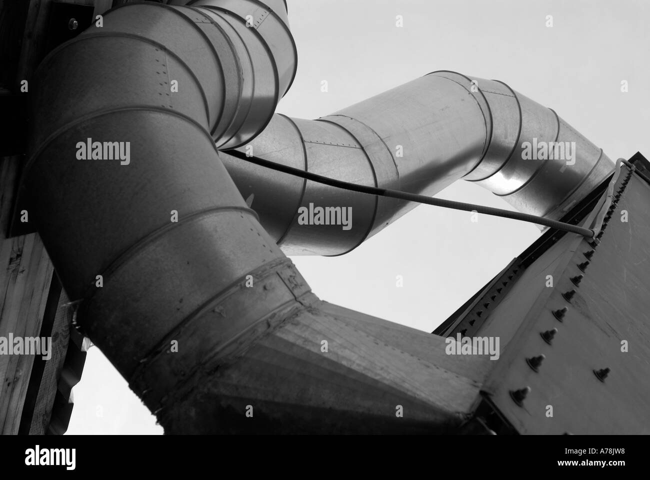 Air vent stack Black and White Stock Photos & Images - Alamy