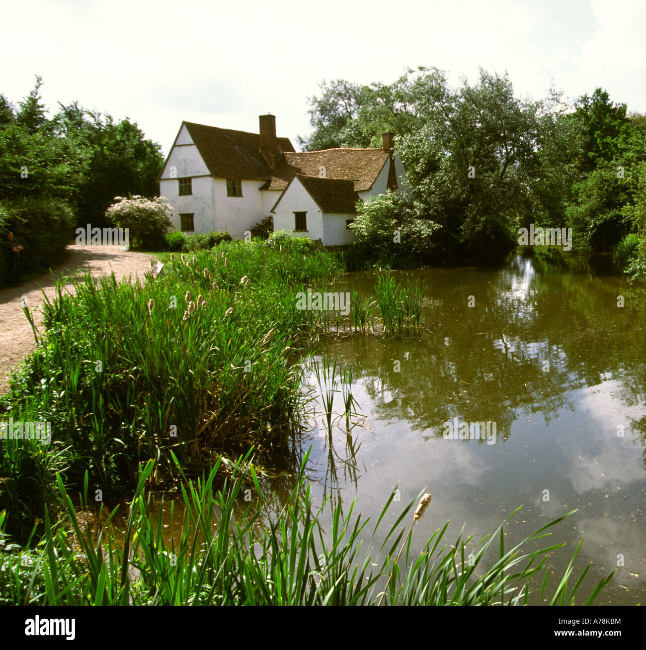 UK Essex Flatford Mill Willy Lotts Cottage site of John Constables painting The Haywain Stock Photo
