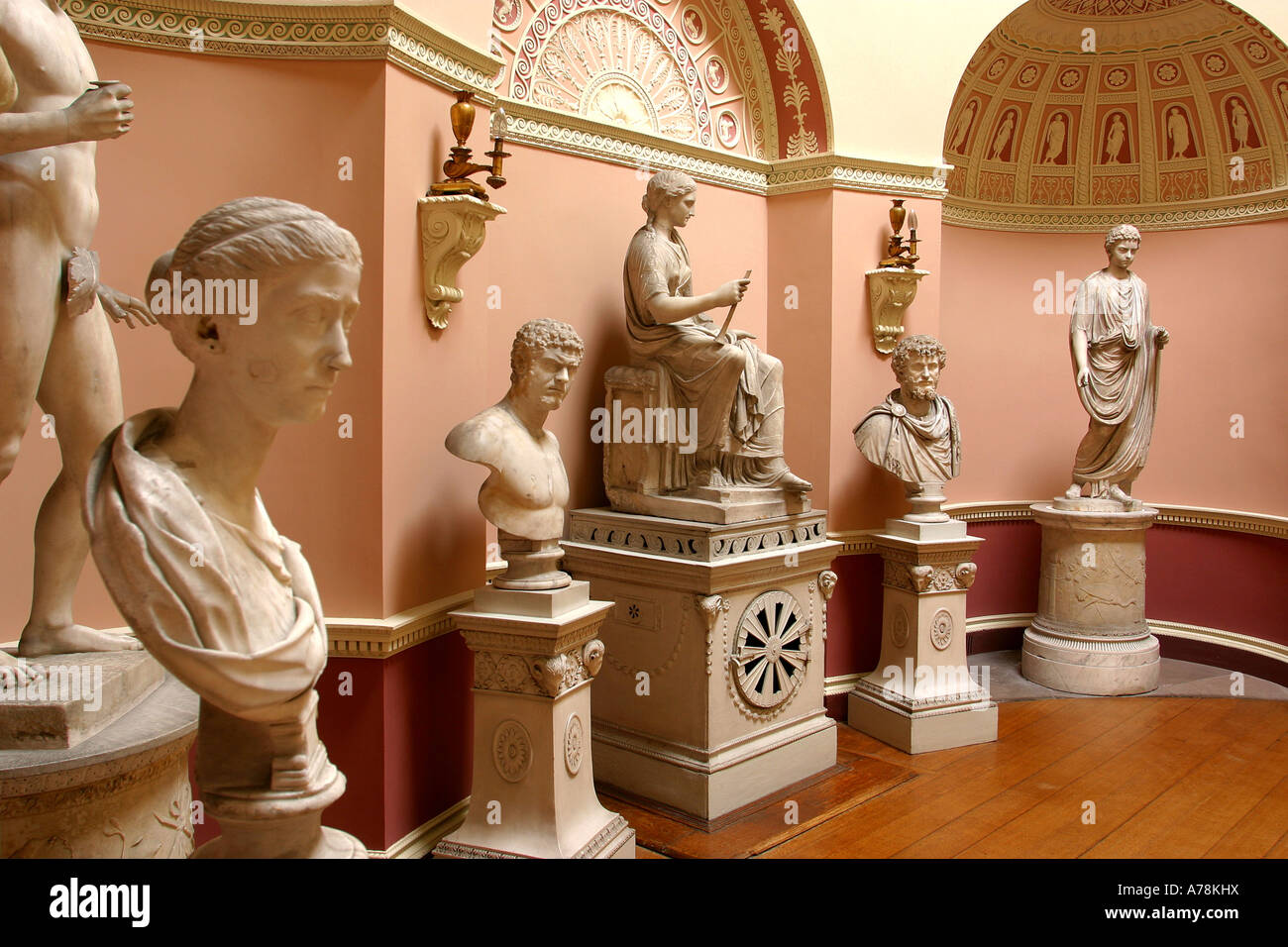 UK Yorkshire Ripon Newby Hall Statue Gallery Stock Photo