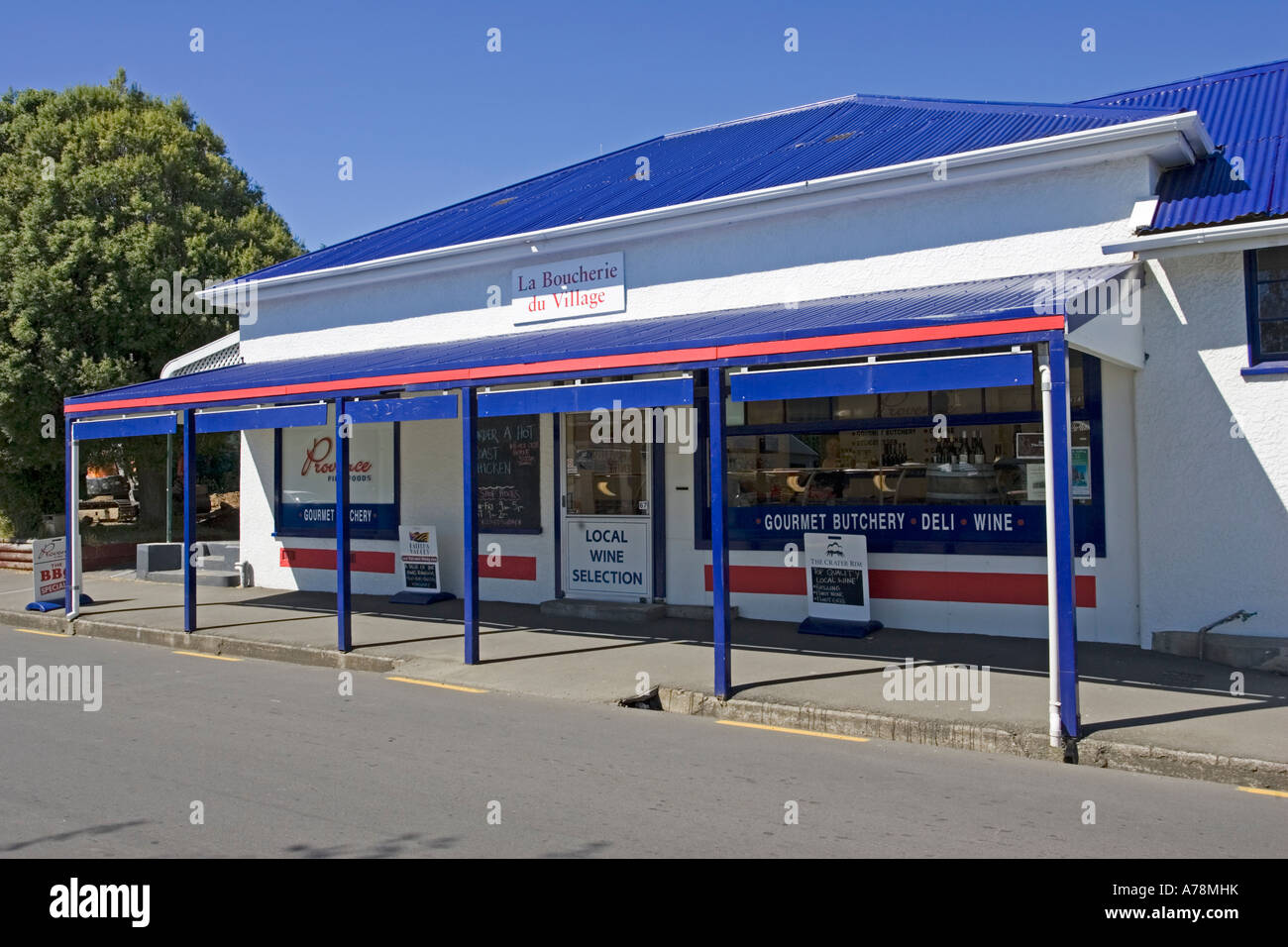 La Boucherie du Village butchers shop Akaroa South Island New Zealand Stock Photo Alamy