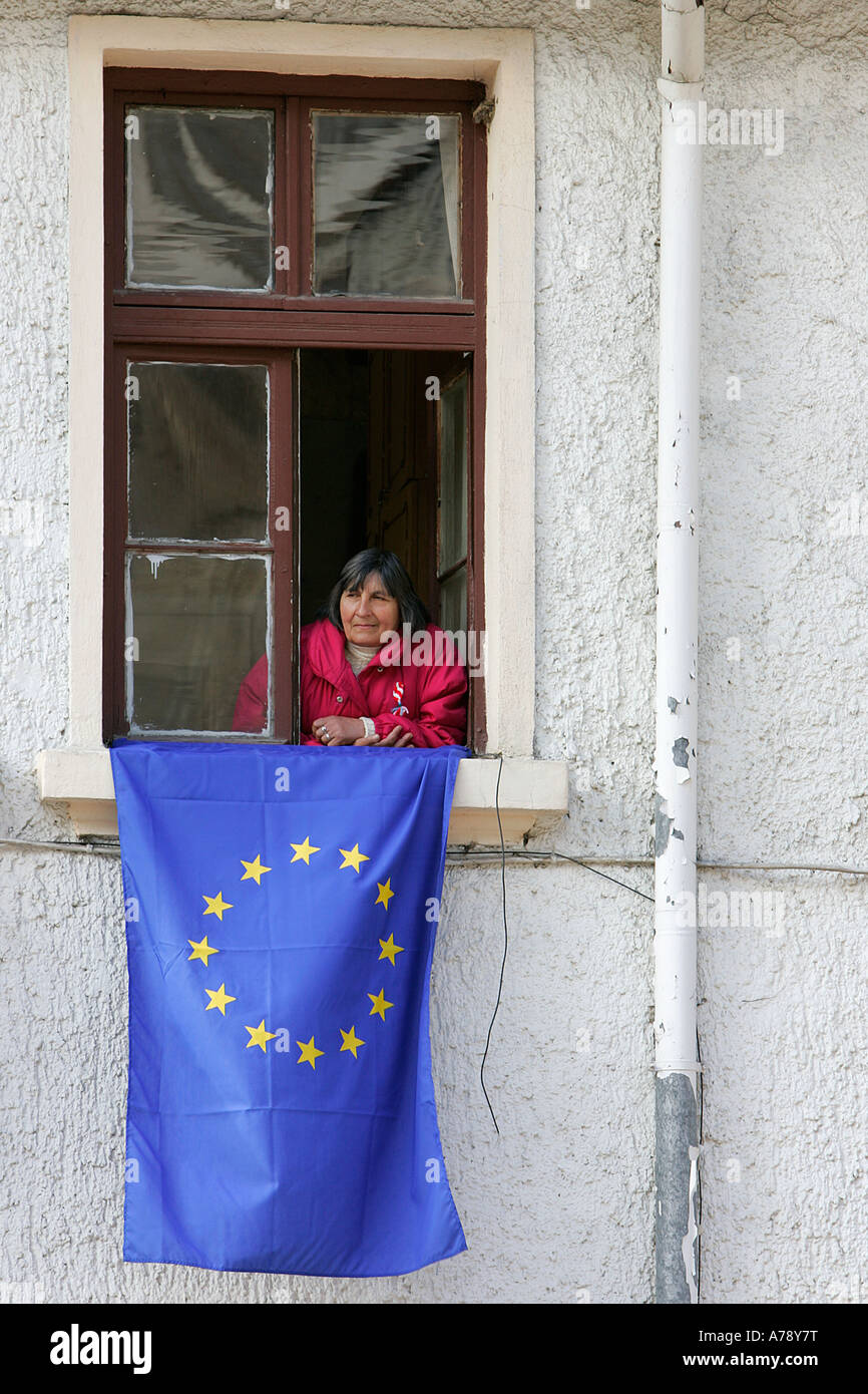 Lady on a window hi-res stock photography and images - Alamy