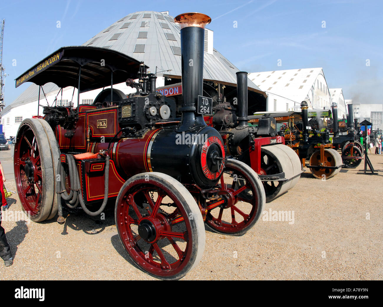 Burrel steam traction engine Stock Photo