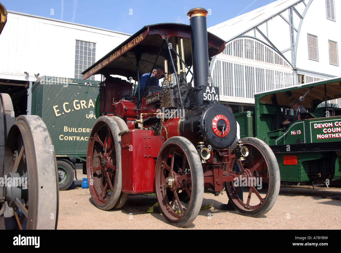 Burrell steam traction engine Stock Photo