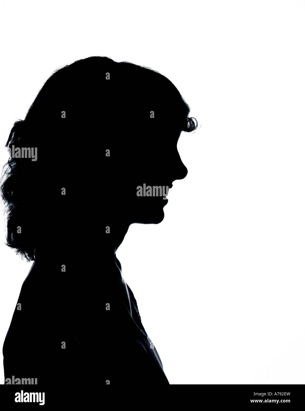 Silhouette of girl Stock Photo - Alamy
