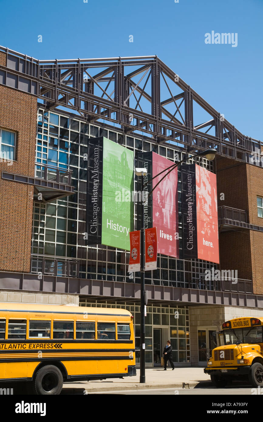 CHICAGO Illinois Exterior of Chicago Historical Society museum in Old