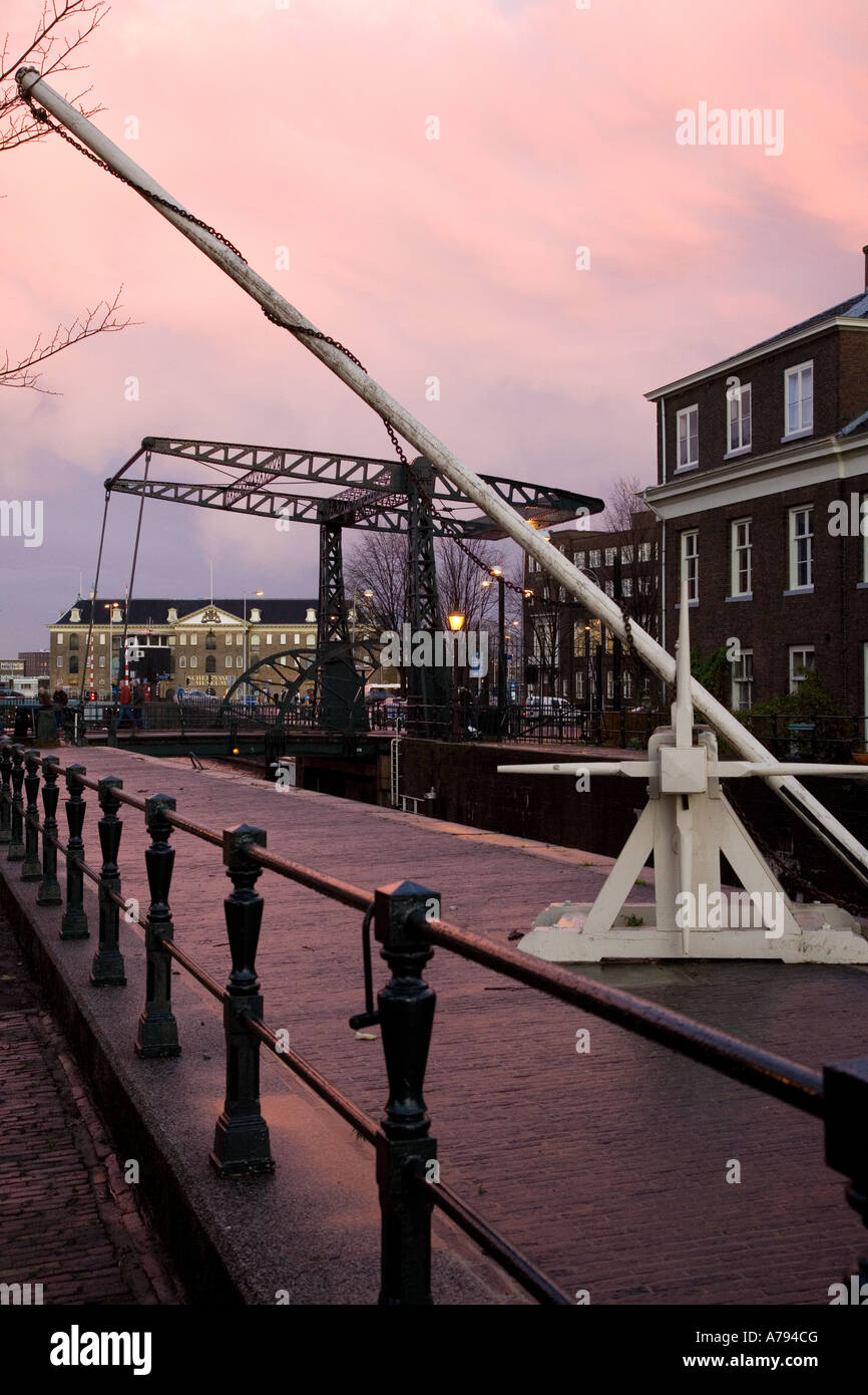 Amsterdam canal house stair netherlands hi-res stock photography and ...