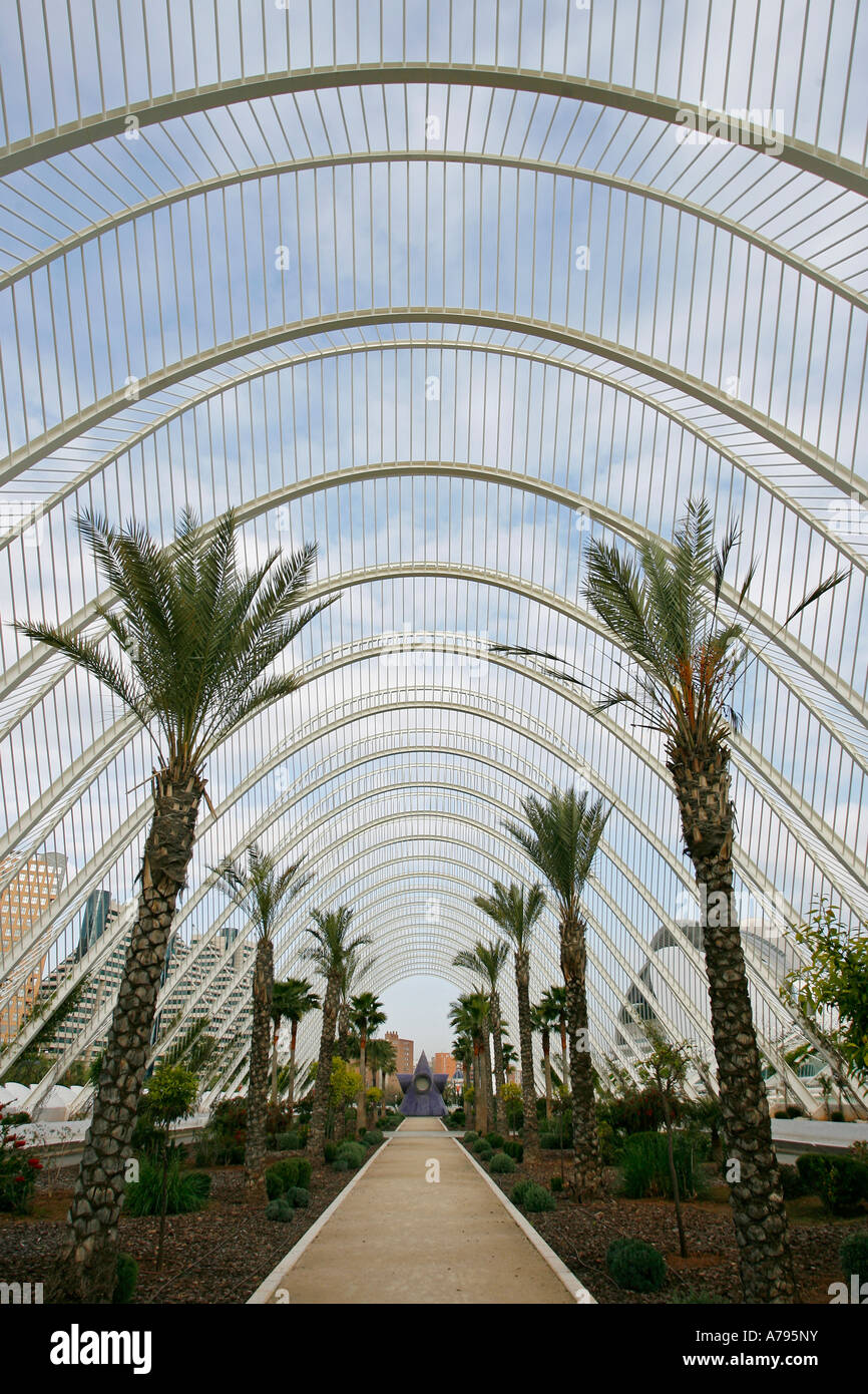L Umbracle City of Arts and Sciences Valencia Spain Europe Stock Photo ...
