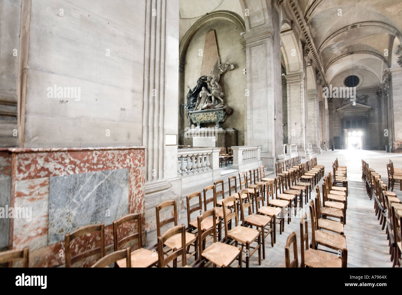 interior of saint sulpice church in paris Stock Photo - Alamy