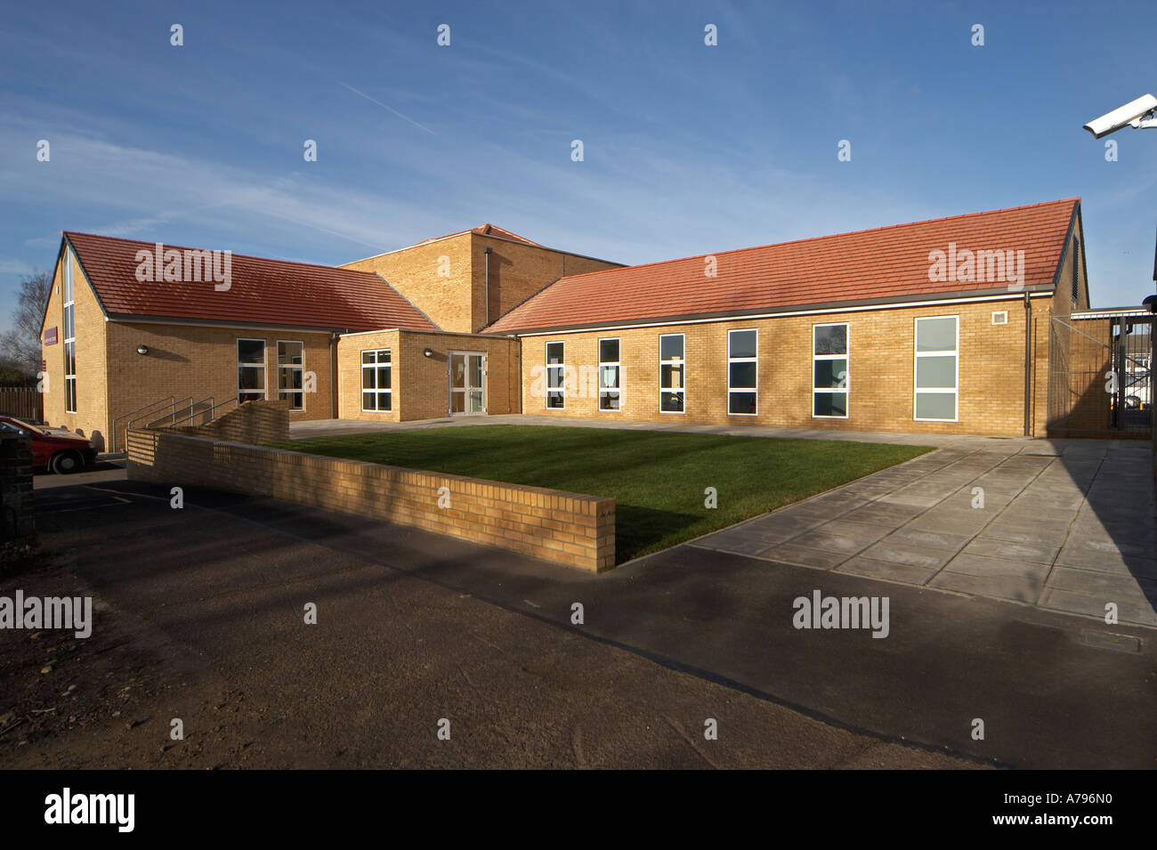 Sawston Village College Music Hall extension by Martindales architects Sawston Cambridgeshire England UK Stock Photo