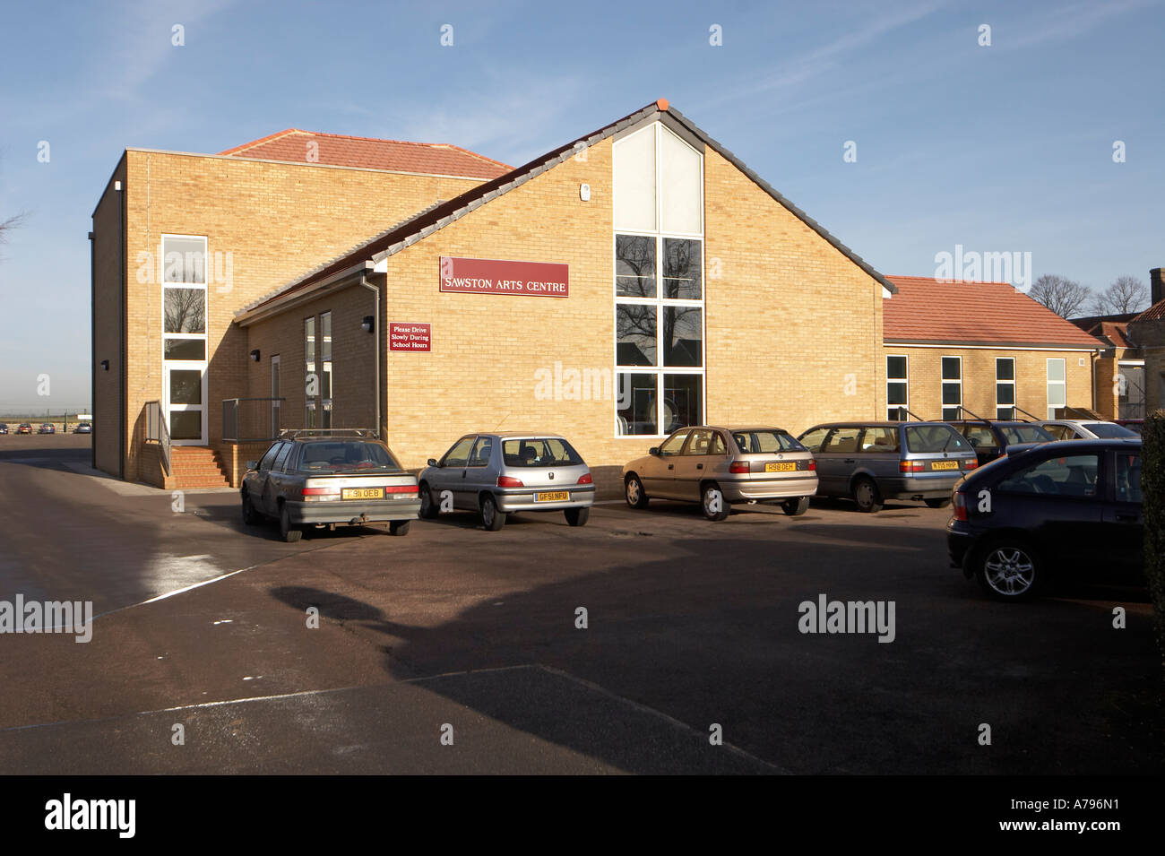 Sawston Village College Music Hall extension by Martindales architects Sawston Cambridgeshire England UK Stock Photo