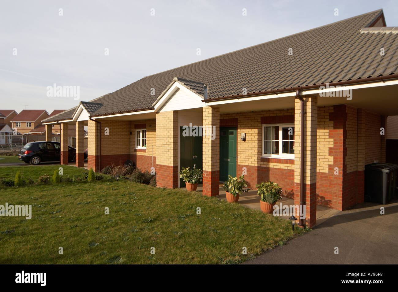 New build suburban residential houses by Martindales Architects Rolls Close Yaxley
