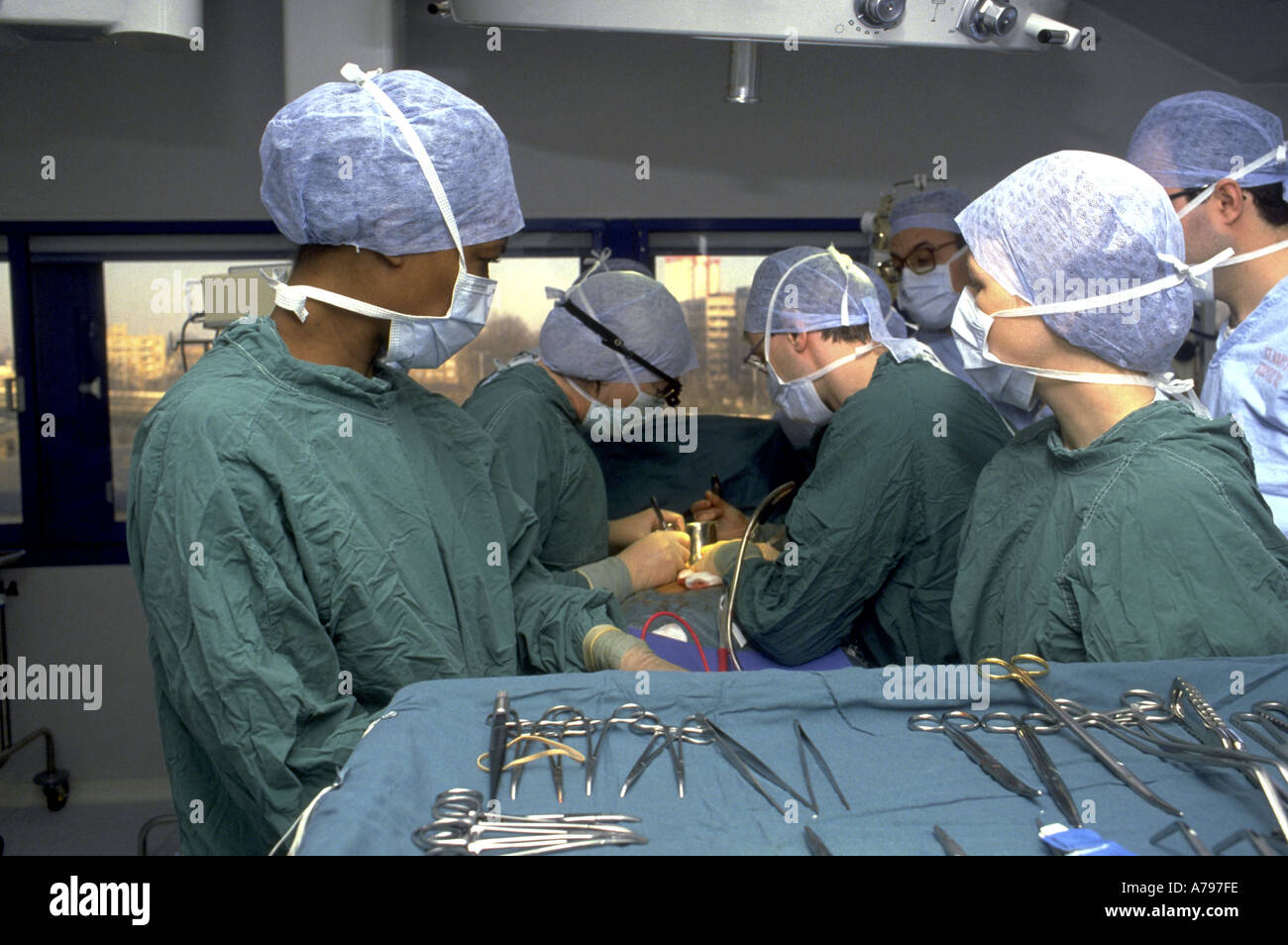 Operating theatre scrub team Stock Photo Alamy