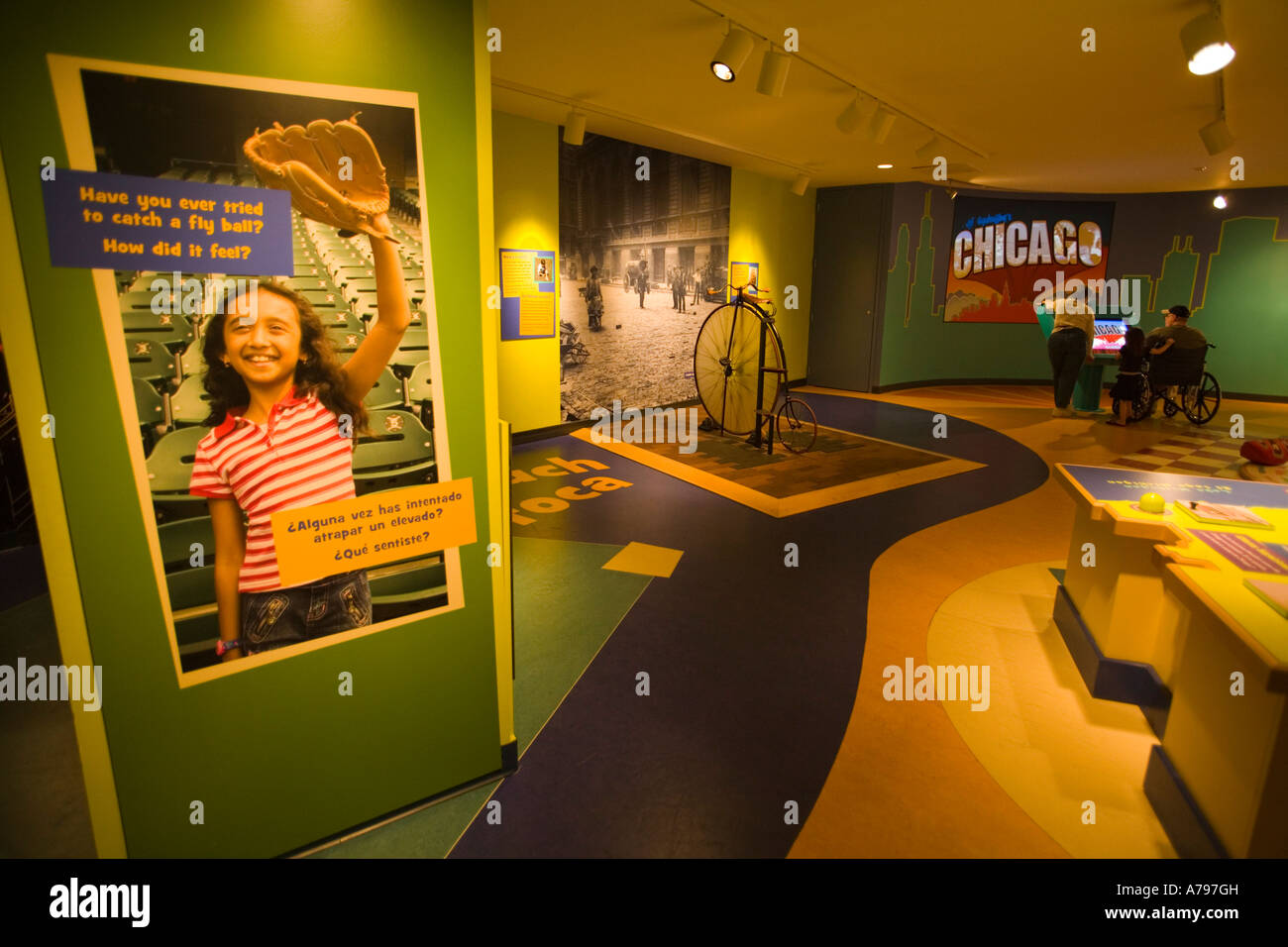CHICAGO Illinois Interior of Chicago Historical Society museum
