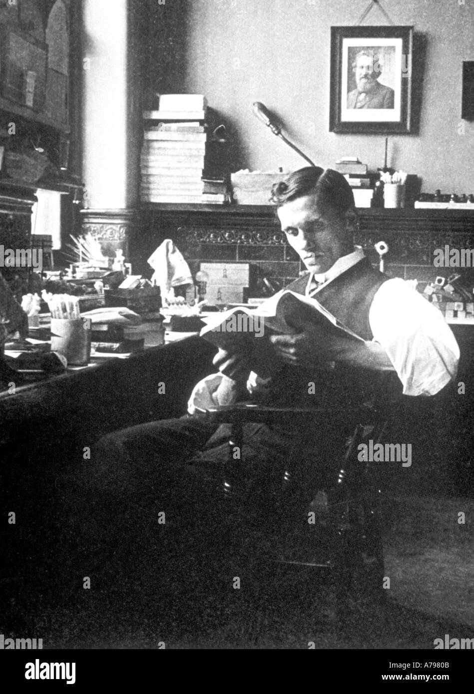 Alexander Fleming 1908 Stock Photo