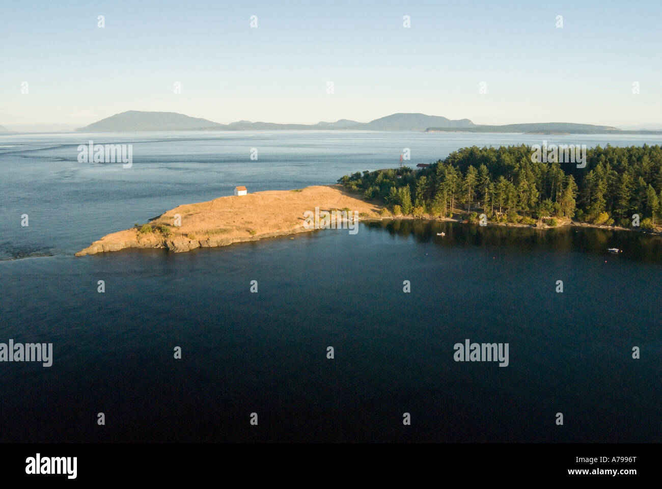 Aerial photograph of East Point on Saturna Island in Gulf Islands