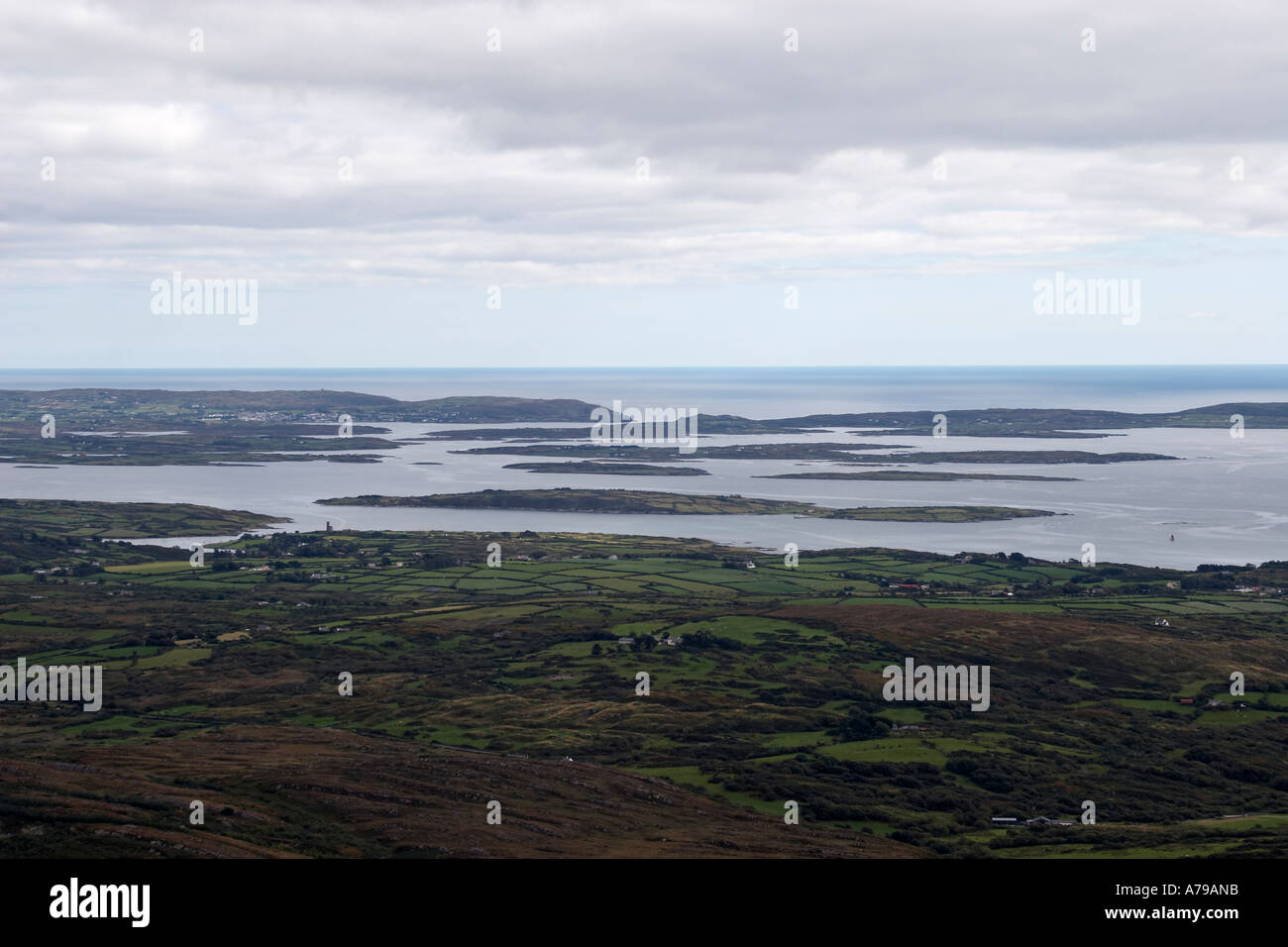 View towards Rossbrin Roaringwater Bay Horse Hare and Sherkin islands