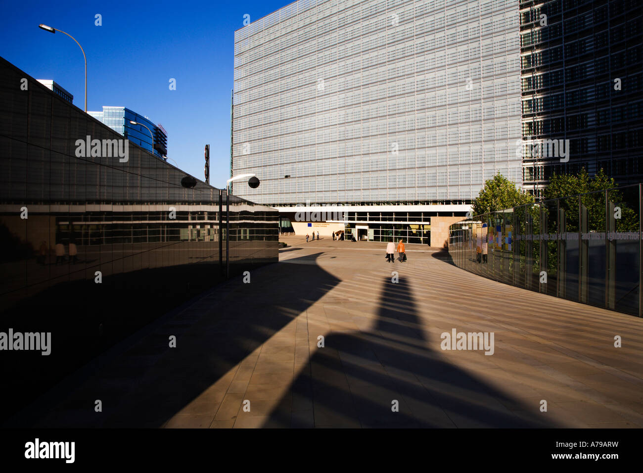 The Berlaymont European Commission Building in the EU Quarter Brussels Belgium Stock Photo