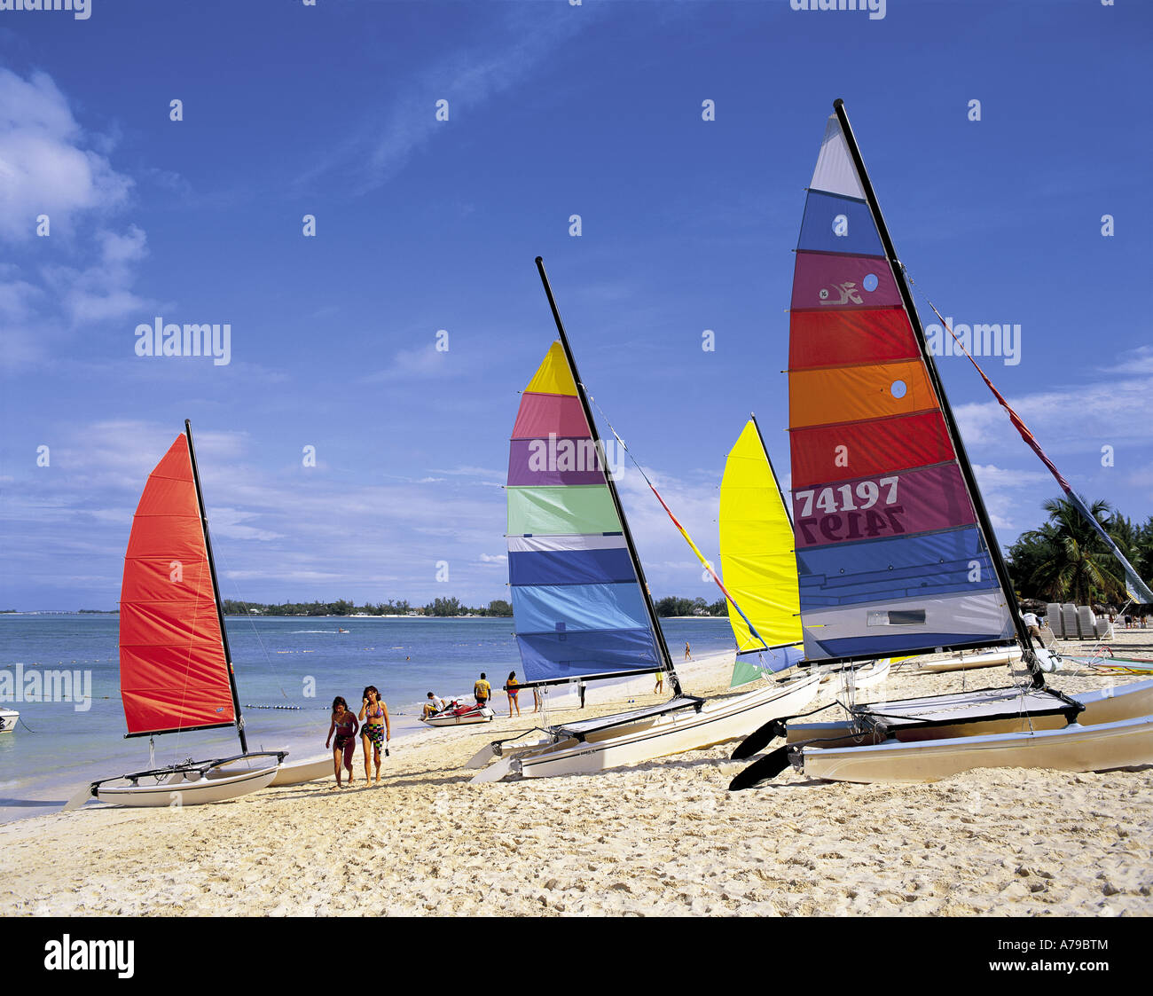 Cable Beach Nassau Bahamas Stock Photo Alamy