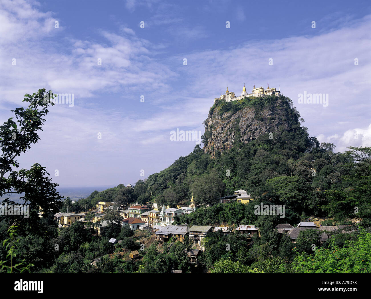Mt. Popa Myanmar Burma Stock Photo