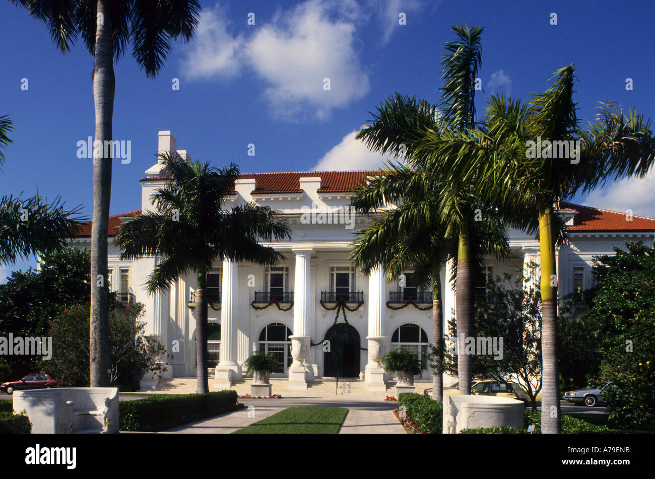 Florida Gold Coast Palm Beach Mansion Villa Estate Stock Photo Alamy