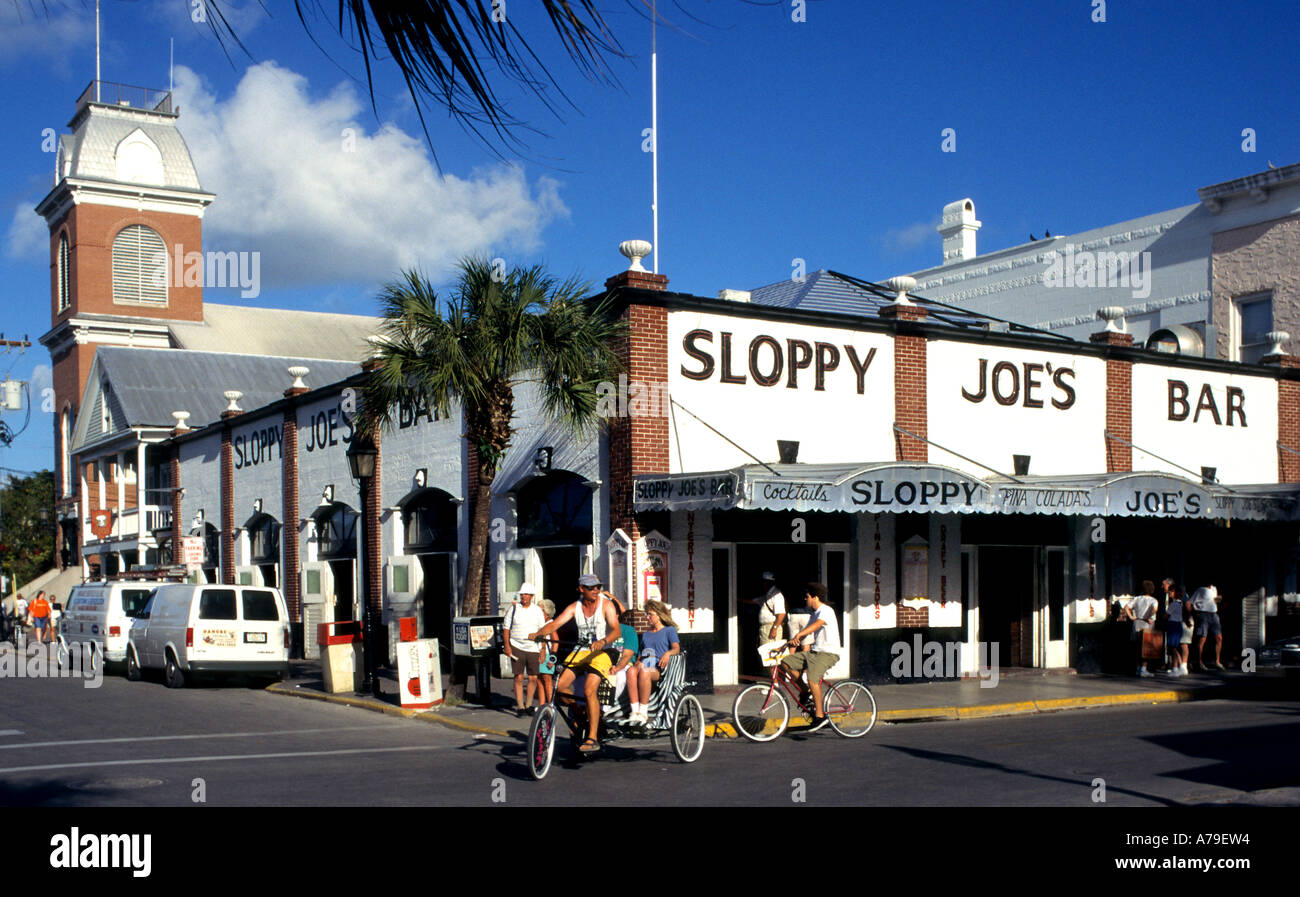 Sloppy Joes Bar Ernest Hemingway Key West Florida Stock Photo