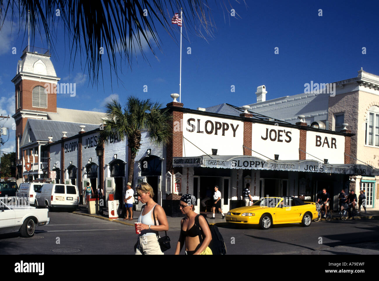Sloppy Joes Bar Ernest Hemingway Key West Florida Stock Photo