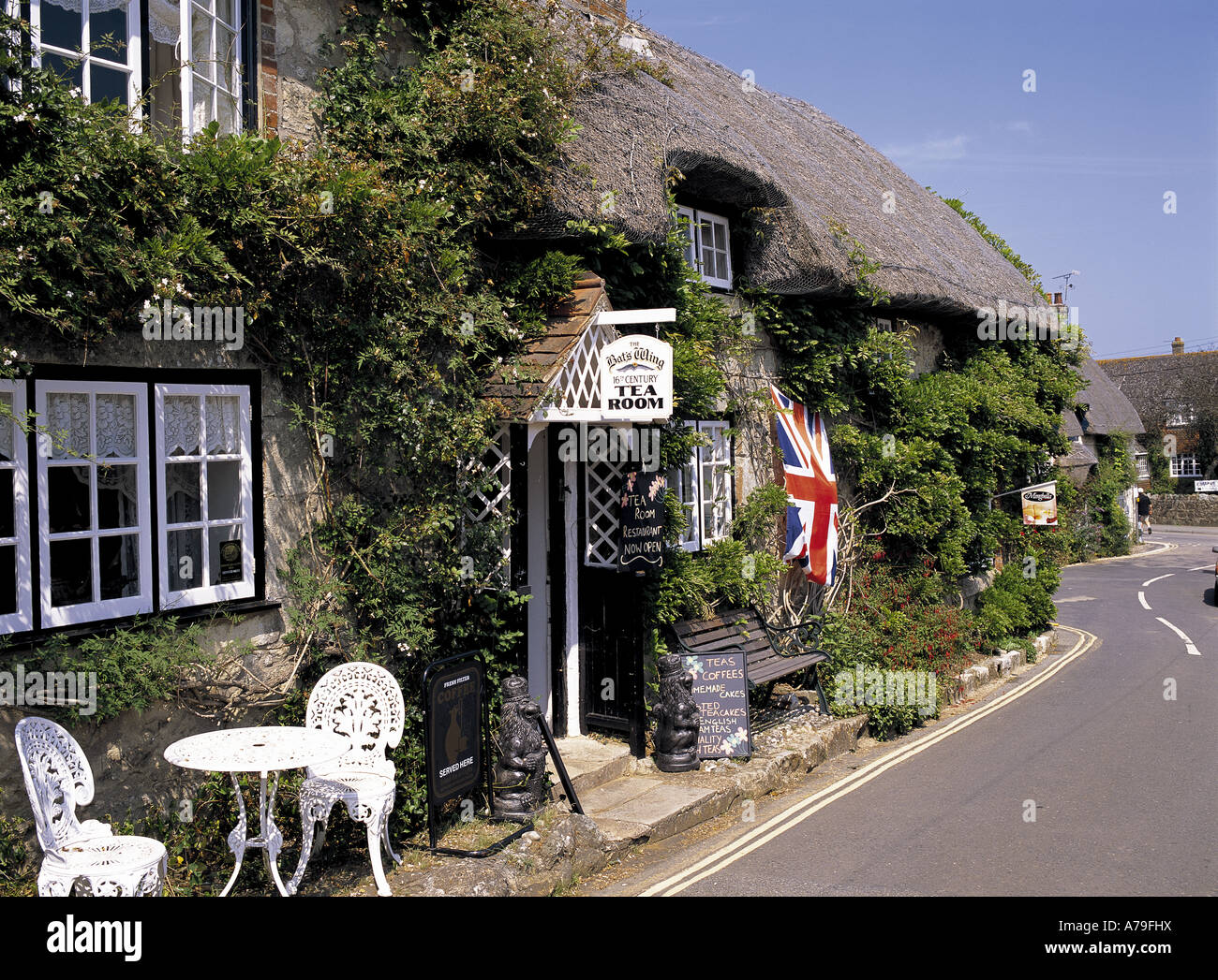 Tea room Godshill Isle of Wight England Stock Photo Alamy