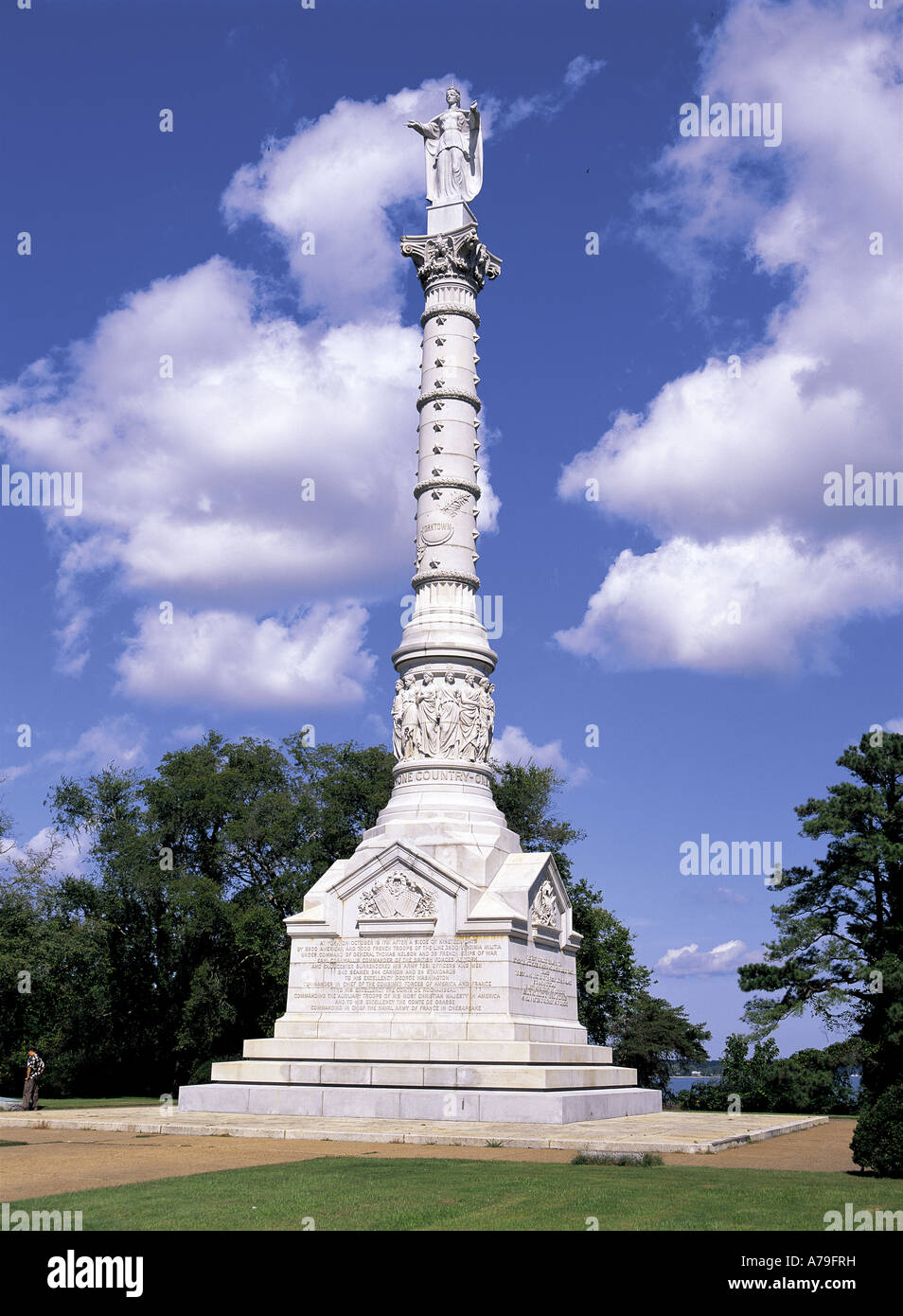 Yorktown Victory Monument Virginia USA Stock Photo Alamy