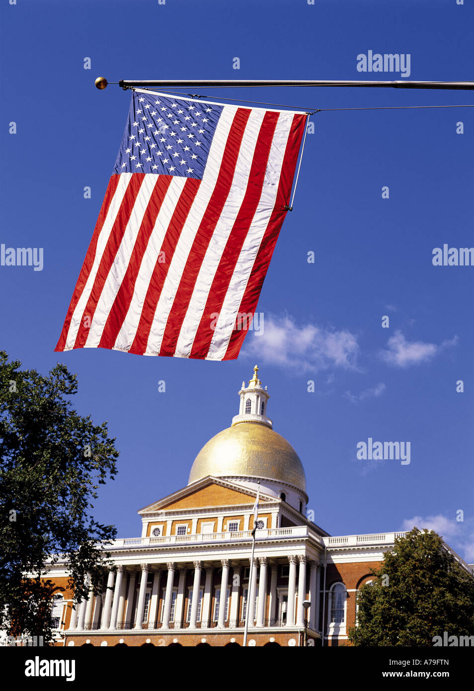 State House Boston Massachusetts USA Stock Photo
