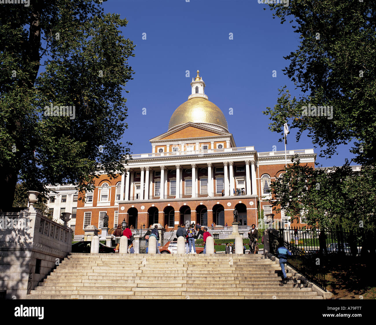 State House Boston Massachusetts USA Stock Photo