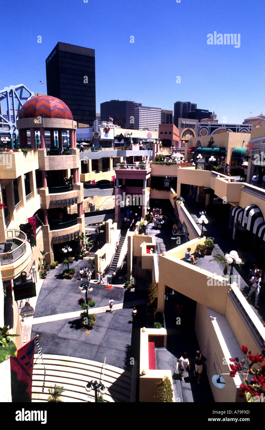 San Diego Westfield Horton Plaza Shopping Mall USA Stock Photo - Alamy