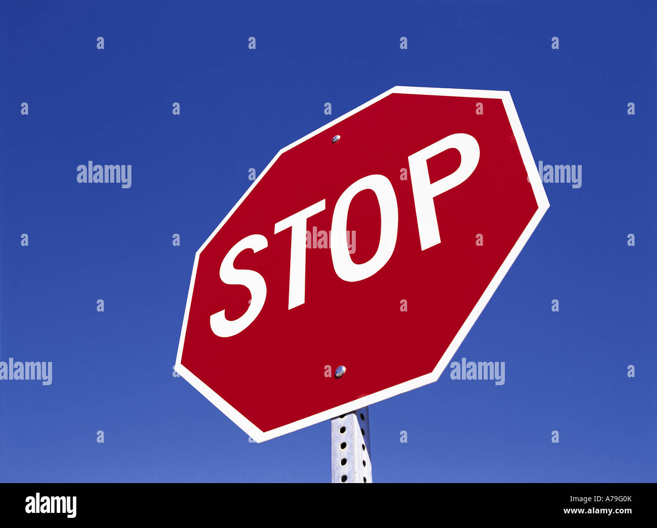 Stop road sign, Arizona, USA Stock Photo