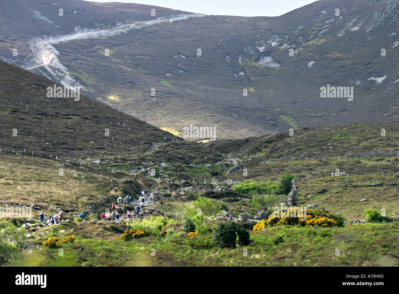 A Higher Path The well worn path up to the peak of Croagh Patrick
