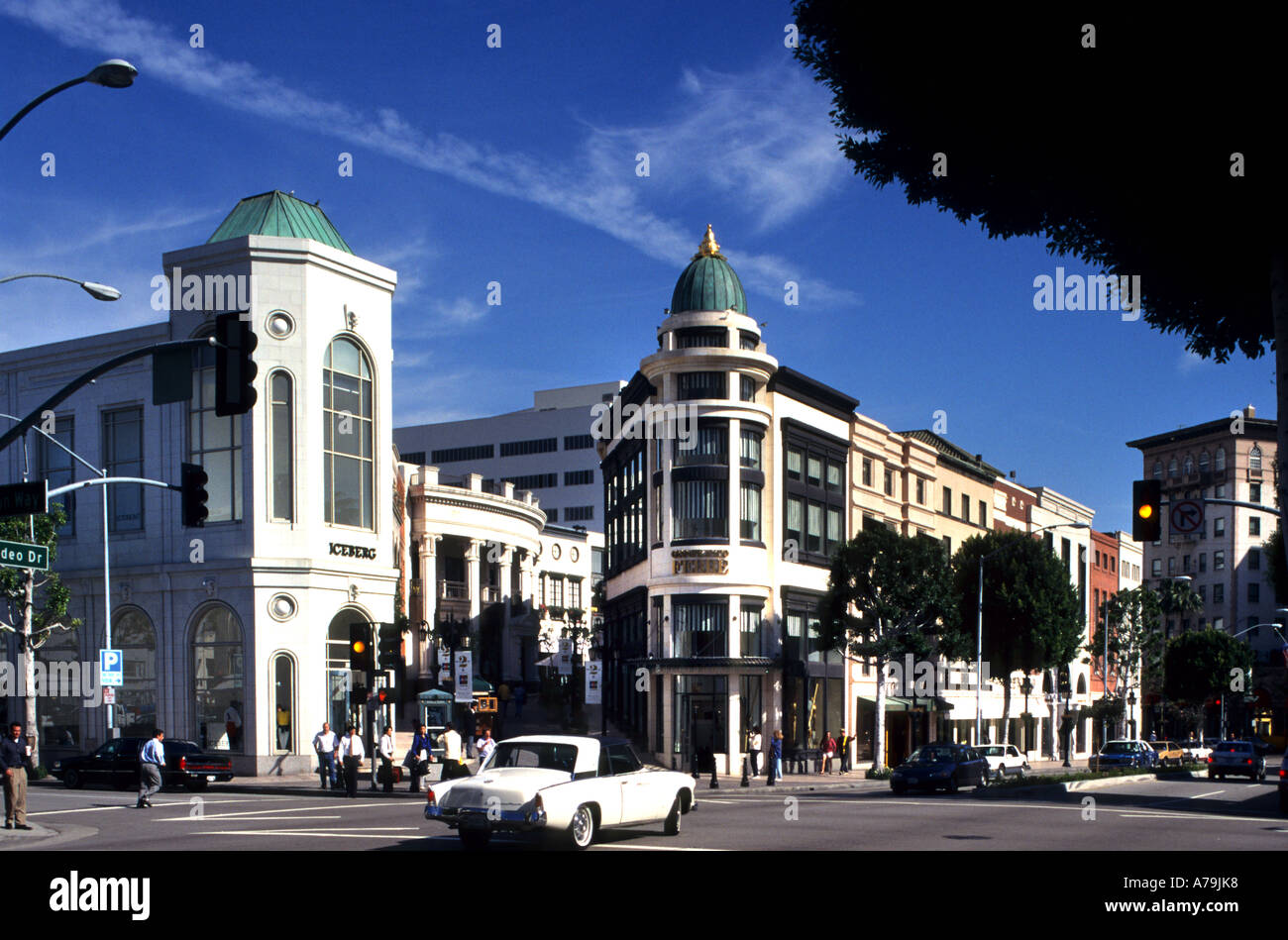 Tiffany & Co Rodeo Drive boutiques shops Beverly Hills Los Angeles California United States Stock Photo