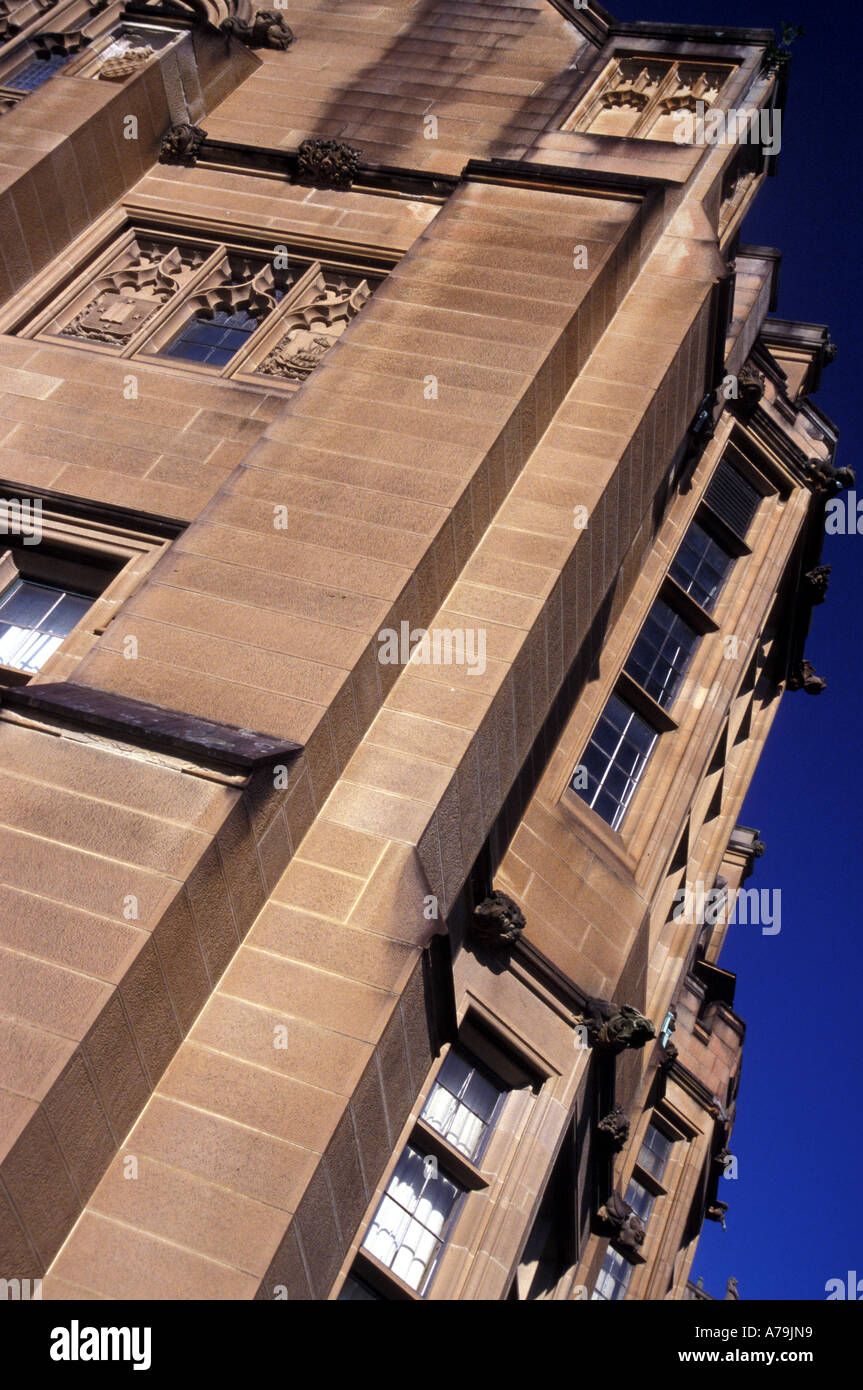 Sandstone facade of the historical Medical Faculty building Anderson Stuart Building University of Sydney Australia Stock Photo