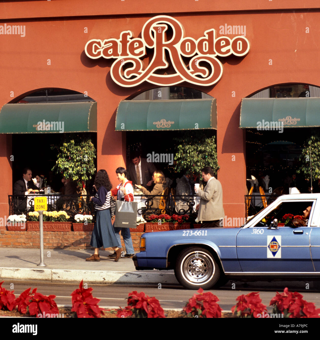 Cafe Rodeo Drive famous three-block long stretch of boutiques and