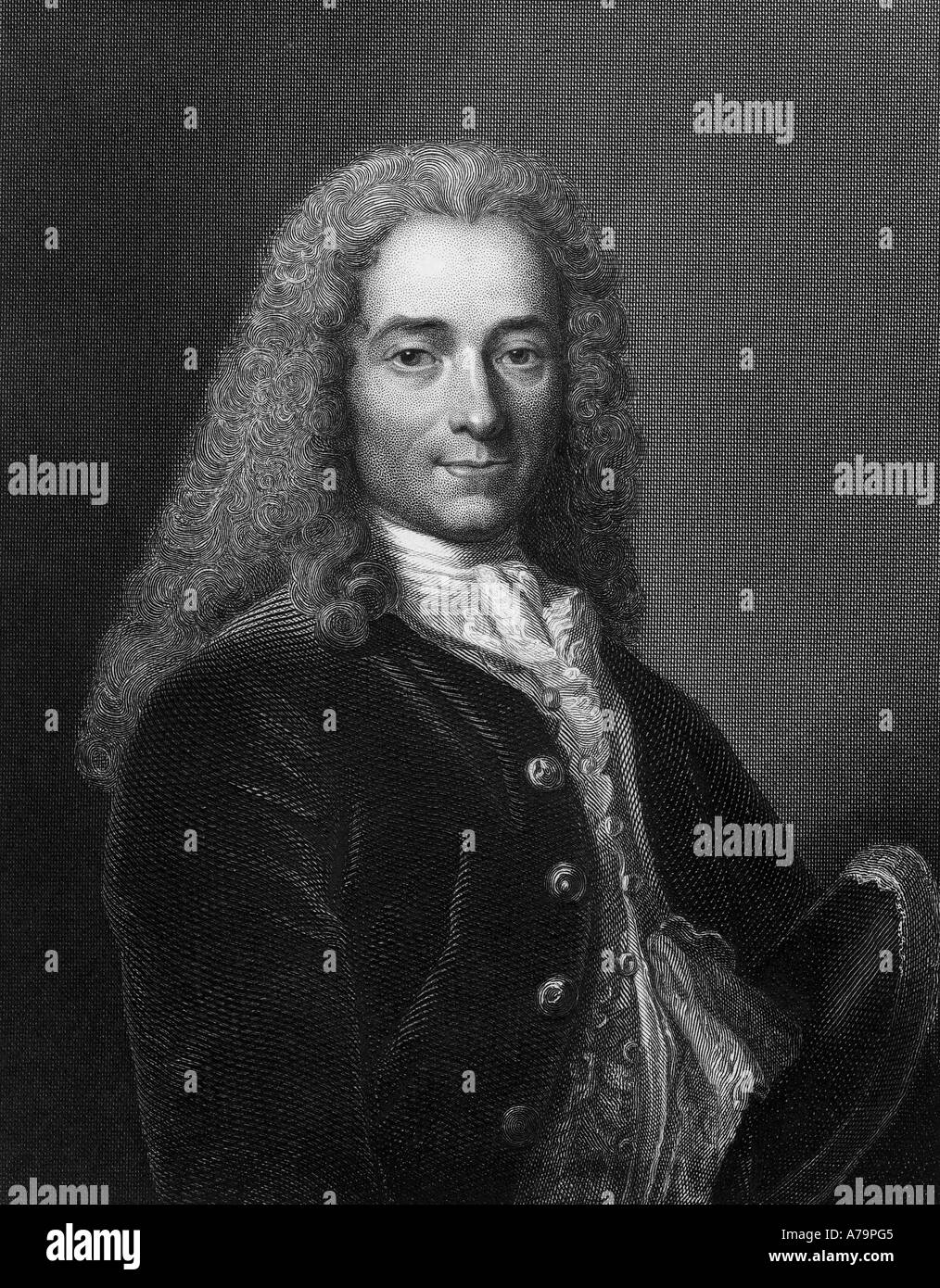 VOLTAIRE French writer and historian 1694 to 1778 Stock Photo