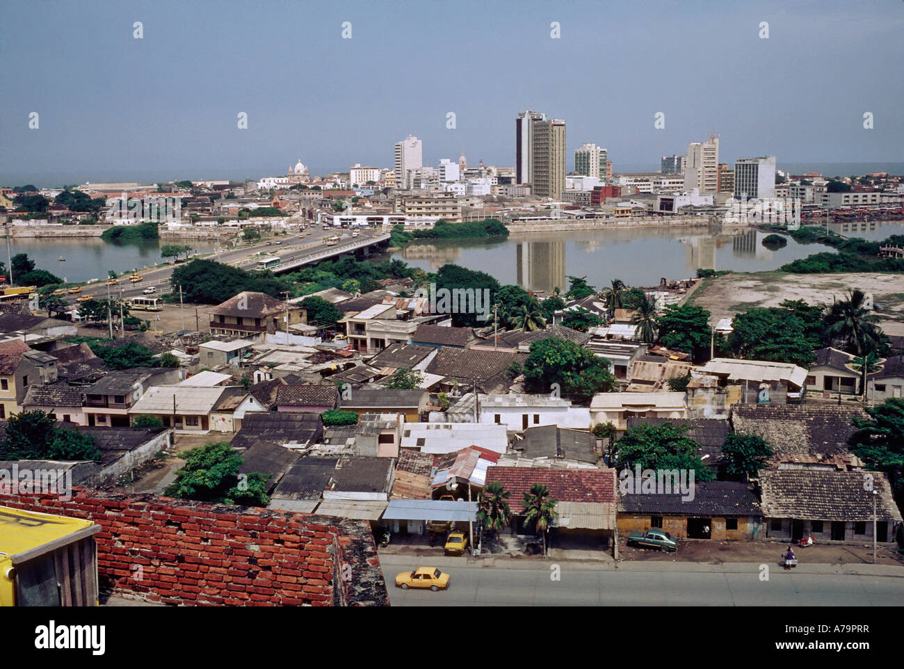 View of the City of Cartagena Colombia Stock Photo