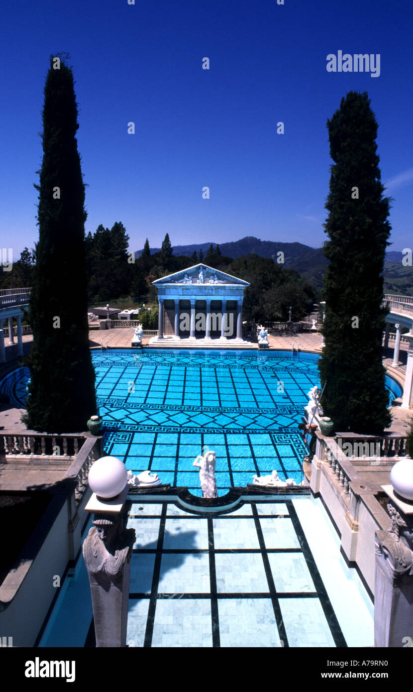Hearst Castle was the palatial estate of newspaper magnate William Randolph Hearst Stock Photo