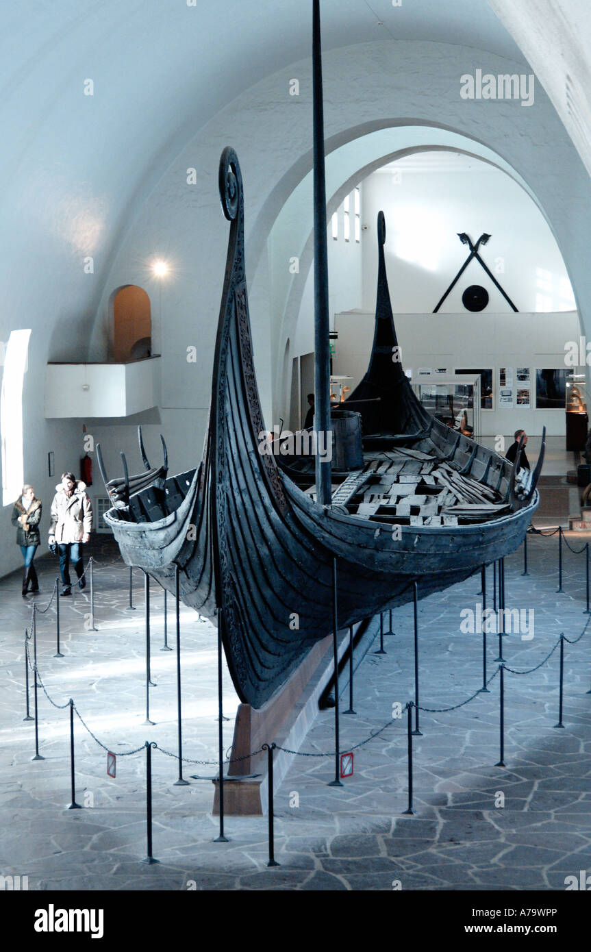 Vikingskipshuset or Viking Ship museum in Oslo Norway Stock Photo