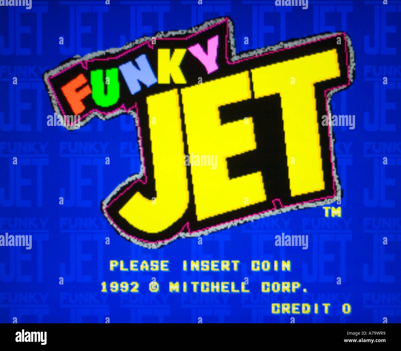 Funky Jet Mitchell Corp 1992 vintage arcade videogame screenshot