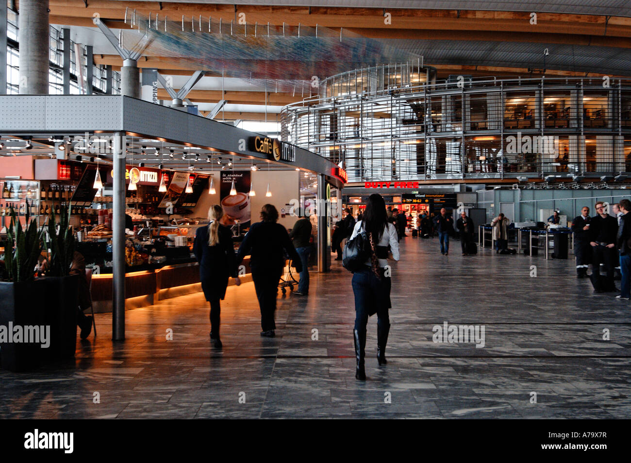 Shopping in Oslo Airport Stock Photo Alamy