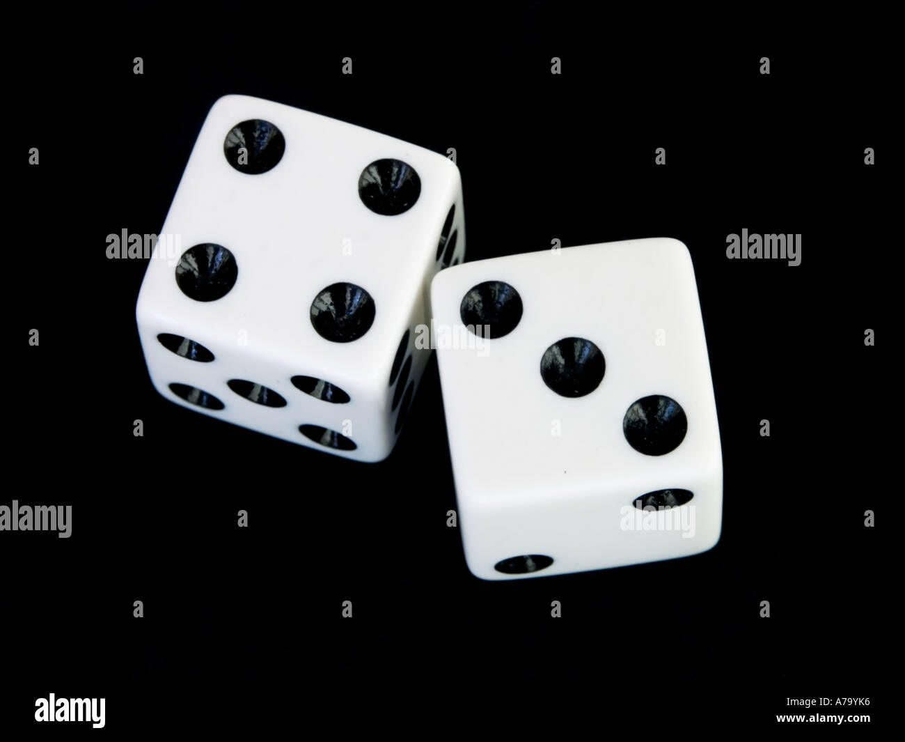 Two dice roll seven stock image. Image of roll, seven - 120523235