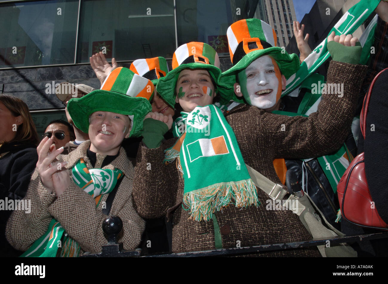 Saint Patrick s Day Parade on Fifth Avenue in NYC Stock Photo Alamy
